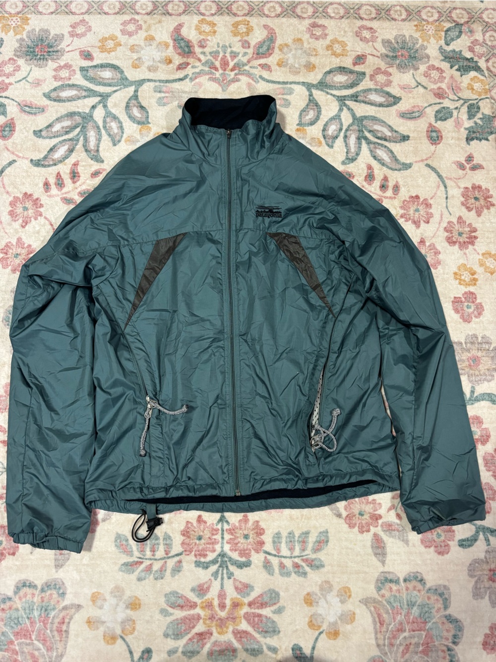 Patagonia y2k Teal Green Lightweight Windbreaker Jacket